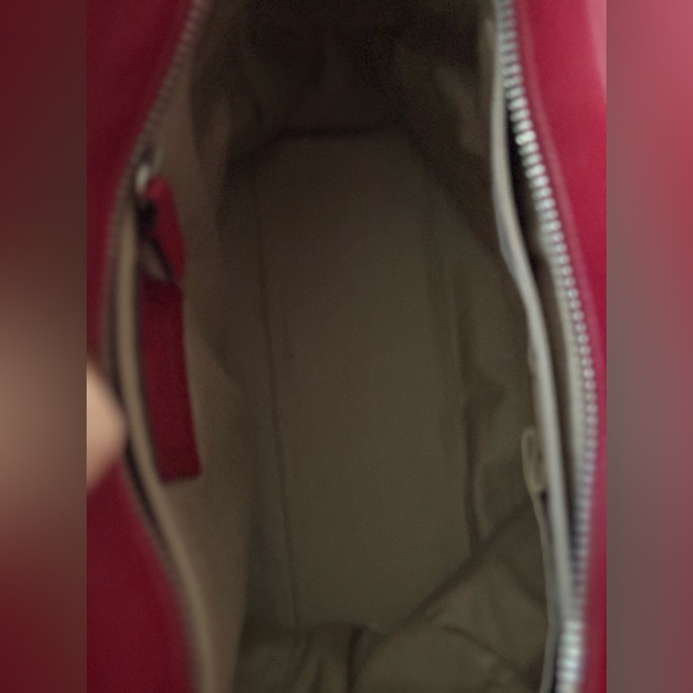 Coach red leather tote bag - Picture 8 of 9
